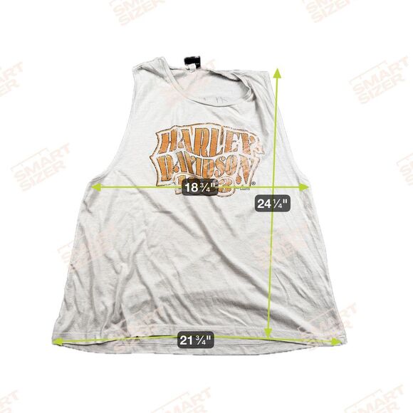 Harley Davidson Women's 2Xl Scottsdale Arizona Cream Tank Top - Picture 2 of 5